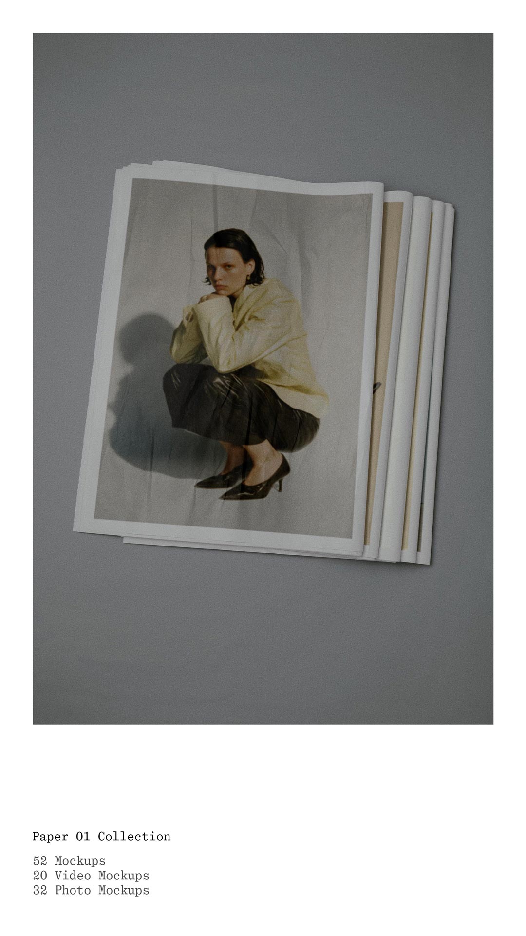 Paper 01 Collection - 52 Paper Mockups