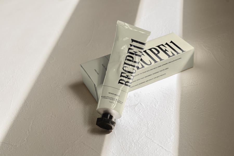 Recipe11 Tube and Box 01 Photo Mockup