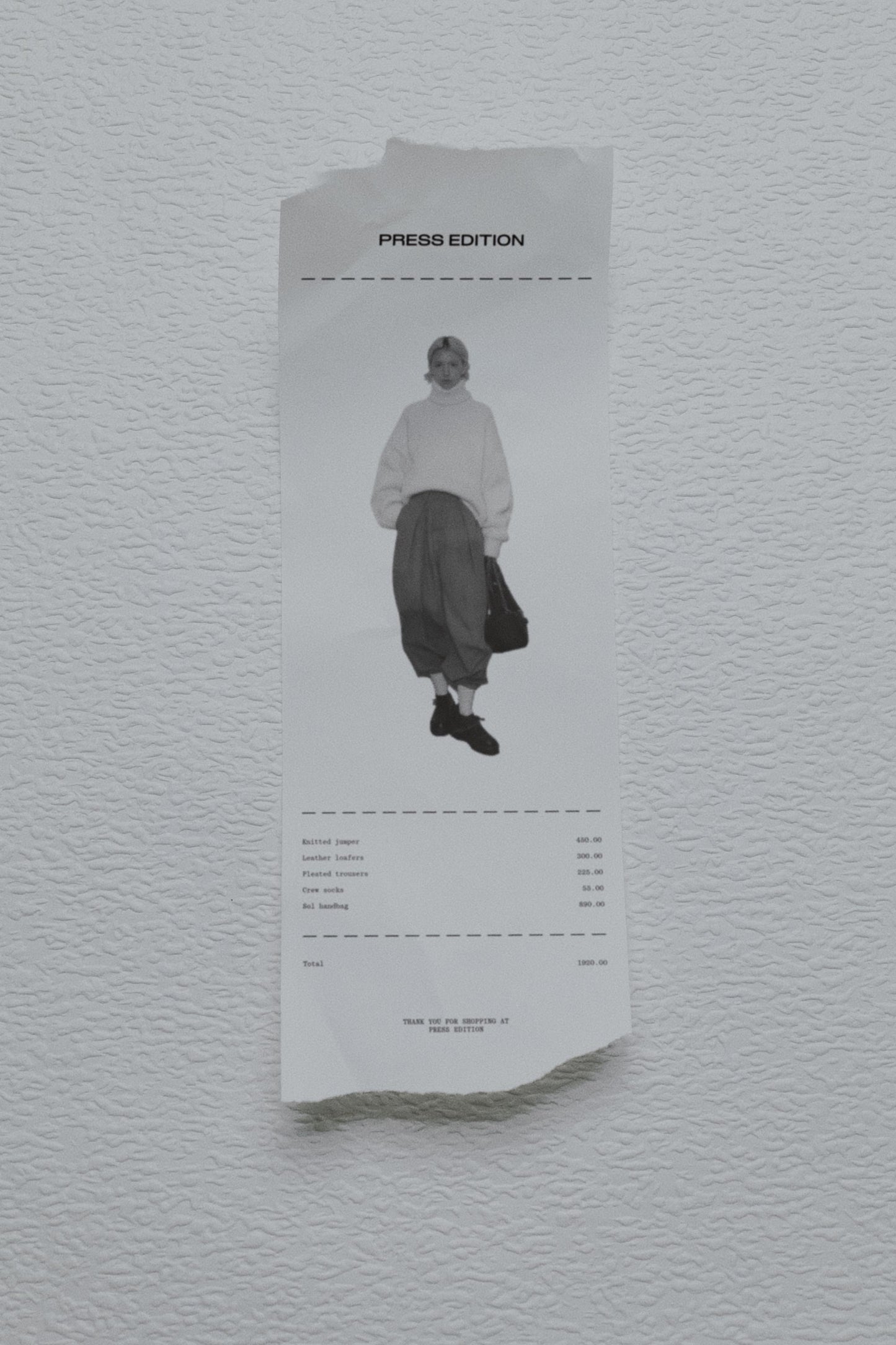 Paper 01 Receipt 02 Photo Mockup